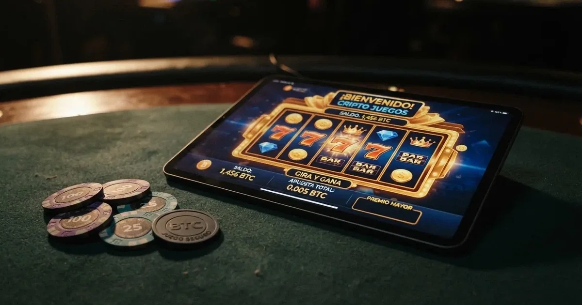 Interfaz de casino online con el logotipo de TRON y fichas digitales de criptomoneda TRX sobre una mesa de juego virtual