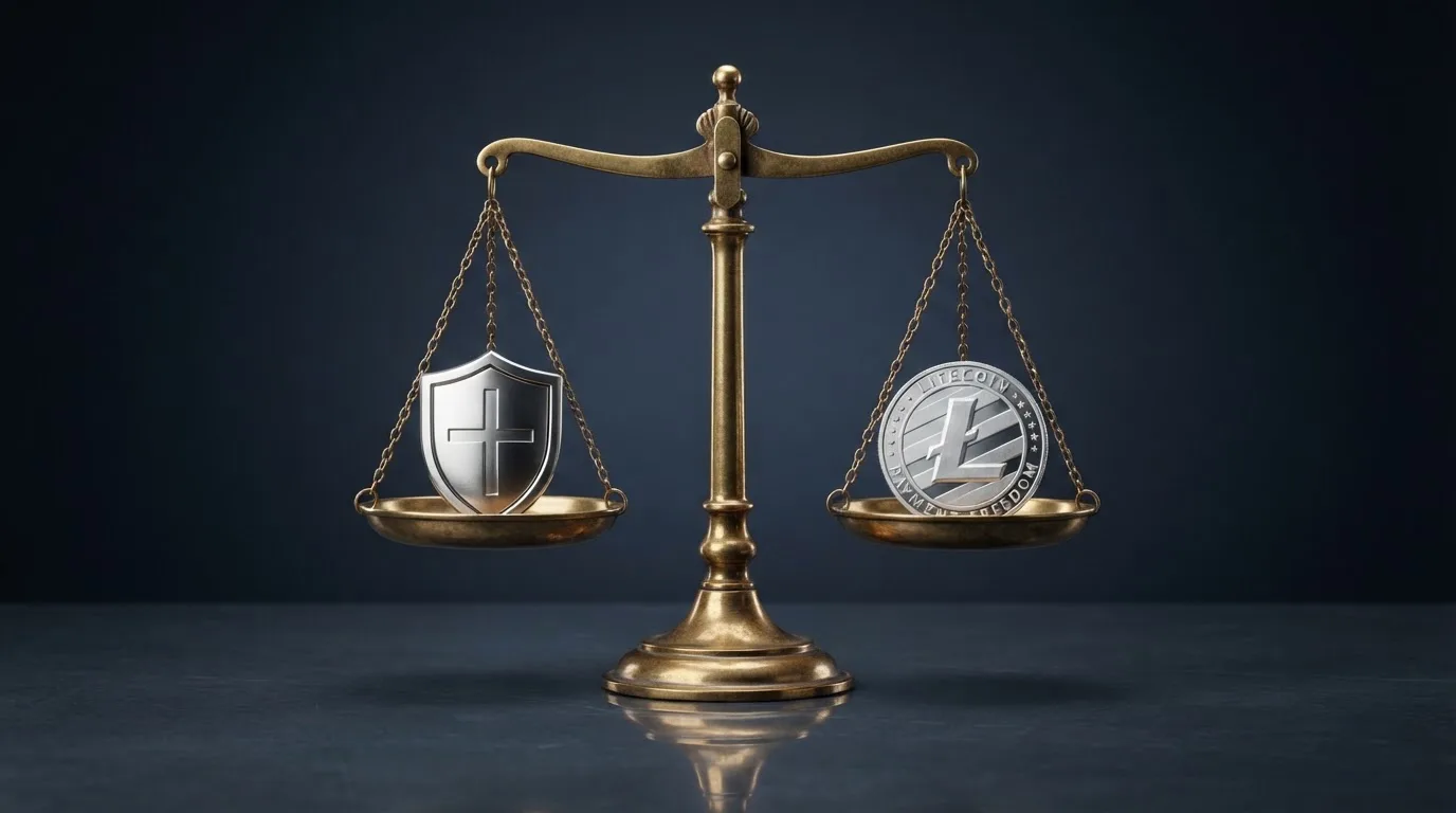 Comparativa visual entre el sello de la DGOJ y el logotipo de una licencia de Curaçao, con una balanza que pesa protección frente a libertad de pago
