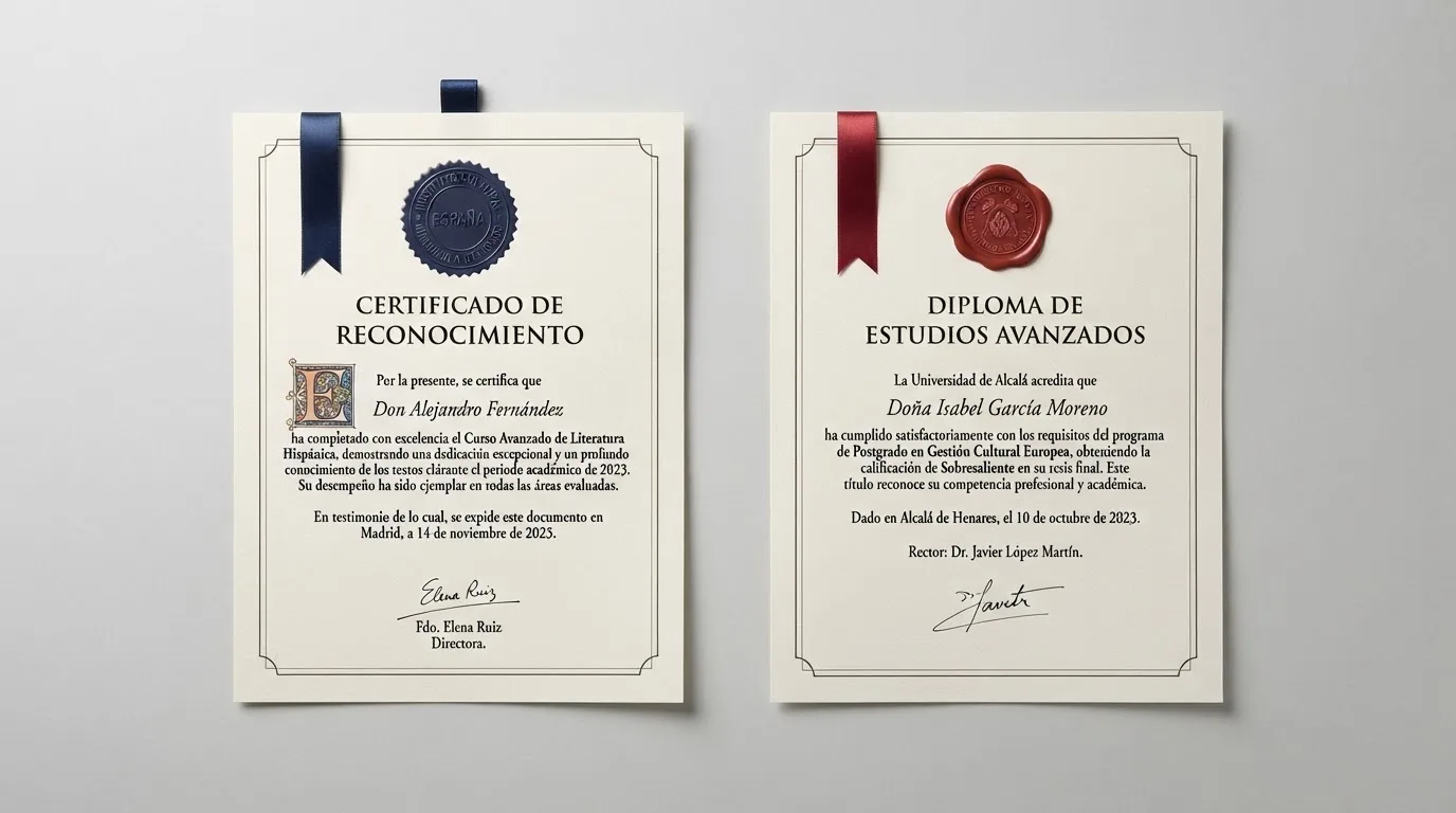 Representación visual de dos documentos oficiales: un sello de licencia de Gibraltar junto al sello de la DGOJ española, separados por una línea que indica que no son equivalentes